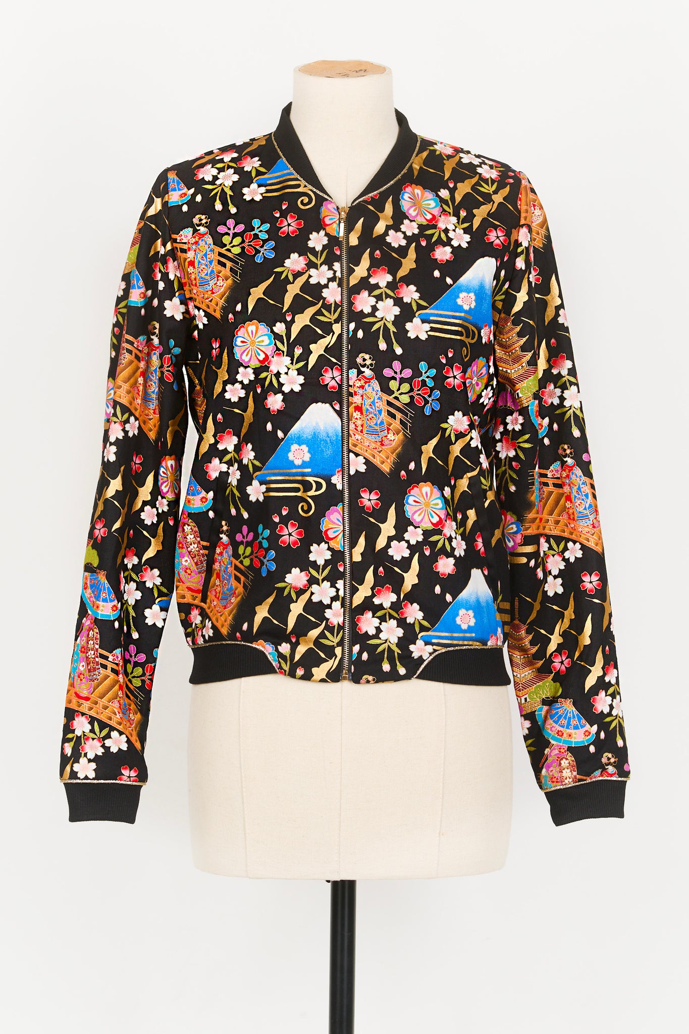 Veste bombers SHURI Kyoto - Fleurs d'Ascenseurs