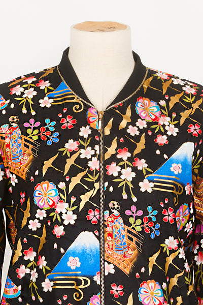 Veste bombers SHURI Kyoto - Fleurs d'Ascenseurs