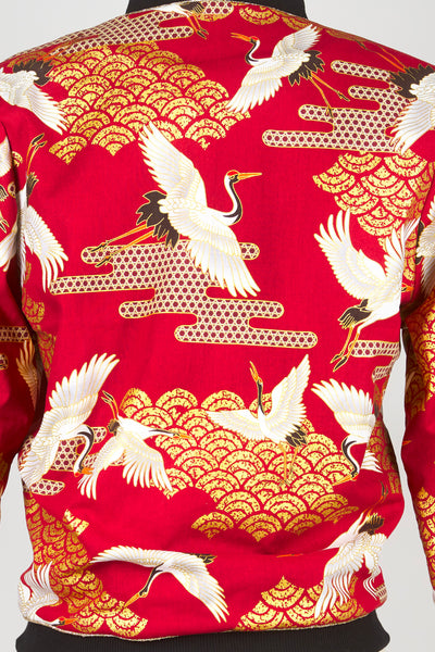 Veste bombers SHURI Kanage bordeaux - Fleurs d'Ascenseurs